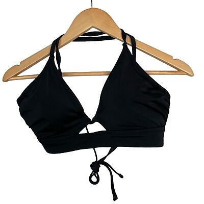 #ad Shade amp; Shore Black Bikini Top 34D NWOT $12.88