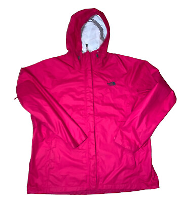 Womens North Face Venture 2 Waterproof Dryvent Hooded Rain Jacket Pink 2XL $45.00