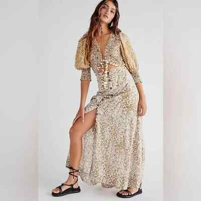 #ad FREE PEOPLE String Of Hearts Printed Maxi Dress ☮ Xsmall $108.00