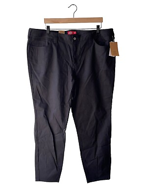 Dickies Junior Plus Size 20 Black Skinny Pants New $25.83