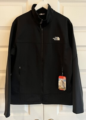 #ad The North Face Canyonwall Windfall Black Softshell Full Zip Jacket SZ XL $79.99