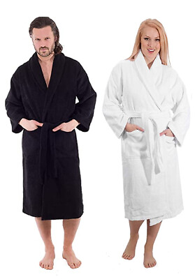 Classic Turkish Towel Absorbent Premium Cotton Terry Cloth Bathrobe Men Soft $47.99