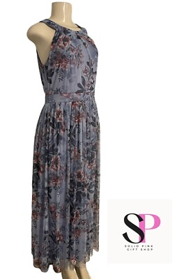 #ad Candalite Petite Floral Sleeveless Maxi Dress Women’s Size PM $11.89