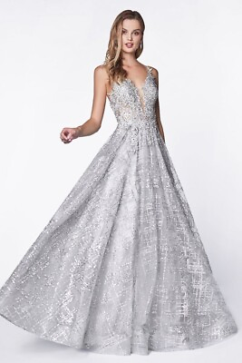 #ad Glitter Special Occasion Formal rhinestone beaded Embroidery Long Evening dress $119.00