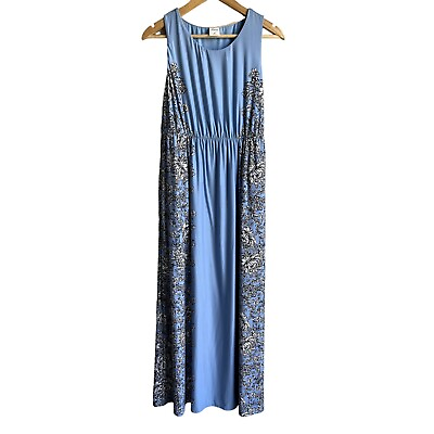 #ad #ad Soma Maxi Floral Dress Size Medium Sleeveless Stretchy $28.70