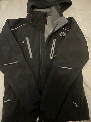 #ad #ad Mens The North Face Chakal Style Hooded Ski Snow Jacket Size S Black w Grey $55.00