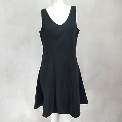 #ad NEW Love.. Ady Nordstrom Size L Sleeveless Mini Fit amp; Flare Dress Black NWT $128 $39.99