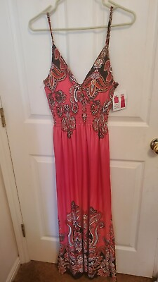 #ad Women#x27;s NWT PLUS Size 1X Sleeveless MAXI Summer Dress FREE Shipping $34.99