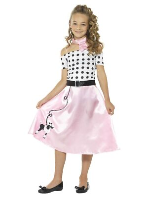 #ad Smiffys 50s Poodle Girl Costume Pink Size T $22.34