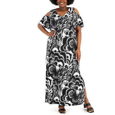 #ad Connected Apparel Womens Side Slits Long Summer Maxi Dress Plus BHFO 0174 $11.99