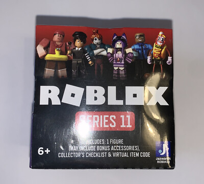 #ad Roblox Series 11 Mystery Blind Figure Box New May Have Bonus Code Purple Box $7.50