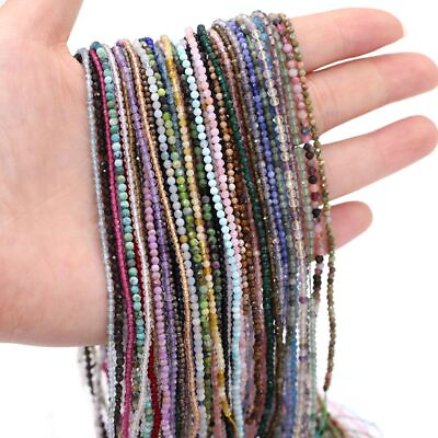 Quarts Amethysts Stone Bead Small Round Loose Beads DIY Bracelet Necklace 2 3mm $7.60
