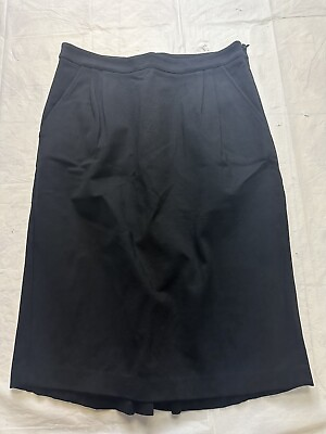 #ad J.CREW Black Pencil Skirt Size 4 Knee Length $17.95