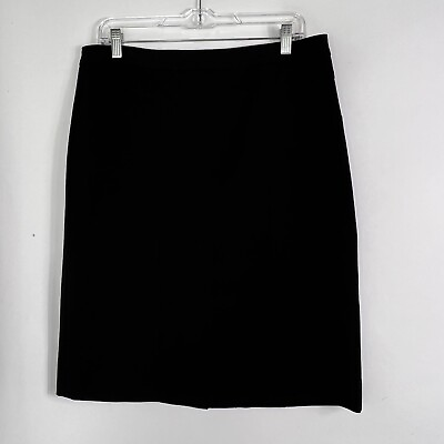 #ad Leslie Stuart Pencil Skirt Women#x27;s Size 10 Knee Length Black Office Career Lined $7.49
