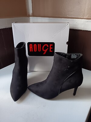 #ad #ad Woman Black Rouge Ankle Boots Size 9. New With Box. $16.00