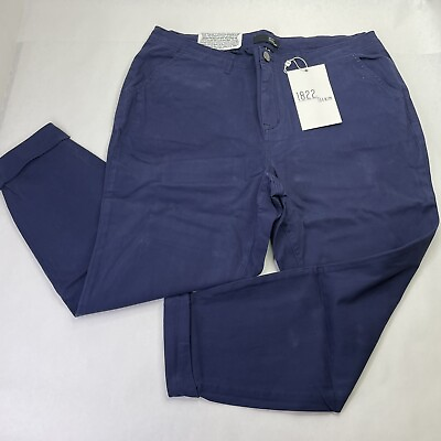 1822 Denim Womens Size 18W High Rise Skinny Jeans Navy Blue Denim Plus Size $15.00