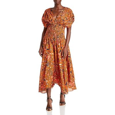 A.L.C. Womens Lucia Smocked Long Summer Maxi Dress BHFO 0718 $66.99