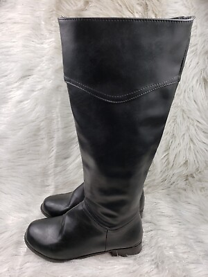 #ad #ad Womens Basic Black Casual Boots Size US 8 EUR 39 $19.99