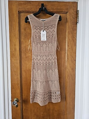 #ad NWT Love Tree Crochet Beach Cover Up Dress Size M $30.00