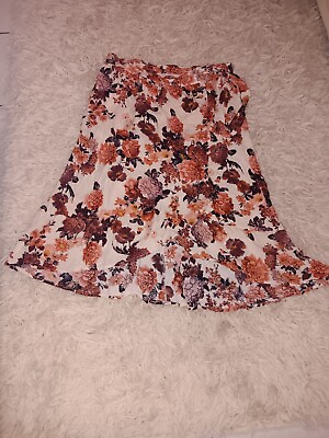 #ad KNOX ROSE Floral Skirt Size X Large $16.00