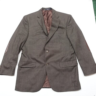 #ad #ad Loro Piana Dillard#x27;s Cremieux Blazer Jacket Men Size 40R Brown Wool $126.00