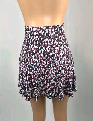 #ad Decree Women#x27;s High Waisted Multicolor Mini Skirt Sz Med $13.00