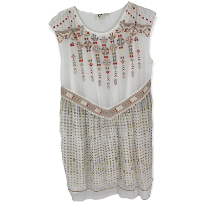 #ad Anthropologie One September Boho Dress Small Sleeveless $14.98