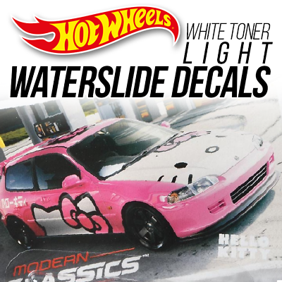 #ad 1 64 Scale HONDA CIVIC EG Head Tail Light WaterSlide Decal for Custom Hot Wheels $5.99