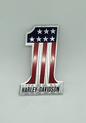 1PC Aluminum Motorcycle Gas Tank Emblem Harley Number 1 Harley Davidson Style $7.99