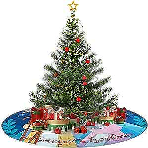 #ad Tree Skirt 48 inches Skirt Tree Xmas Tree Skirt Winter Holiday Tree Mat $19.09