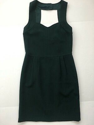 #ad Nice Things Paloma S. Dark Green Cocktail Dress 38 Sweetheart Lined Sleeveless $42.50