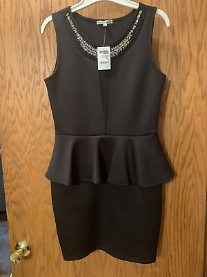 #ad Charlotte Russe Black Party Dress Medium NWT $18.99