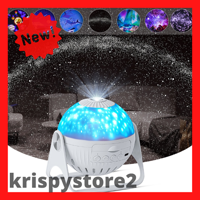Projector Light Star Led Night Lamp Starry Sky Galaxy Ocean Usb Rotating Party $47.99