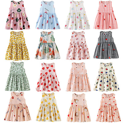 #ad Toddler Baby Girls Floral Gallus dress Bohemian Hippie Summer Beach Floral Dress $8.46