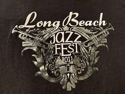 #ad Long Beach Jazz Fest 2011 Unisex T Shirt Black Large California Music Festival $13.99