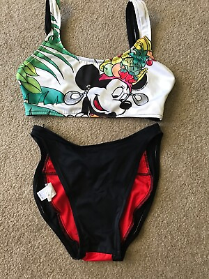 #ad Girls Disney Minnie Mouse Bikini Size Medium Pre Owned $25.00