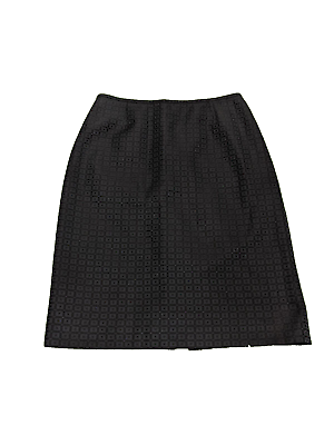 #ad Women Sheath Skirt SIZE 4Knee Length Geometric Pattern Solid Blue Casual Office $16.40