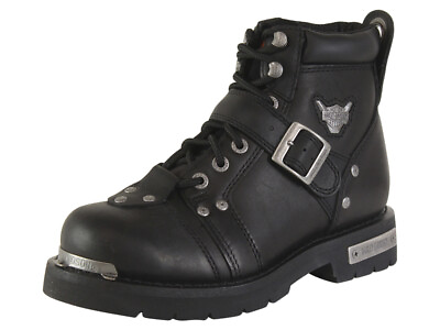 #ad Harley Davidson Men#x27;s Brake Buckle Black Motorcycle Boots Shoes $159.95