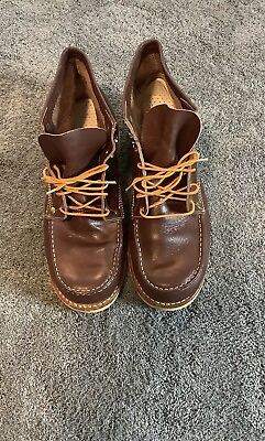 VTG Sears Boots 10.5 D Lace Up Brown leather Work Boots Motorcycle Hunting $80.00