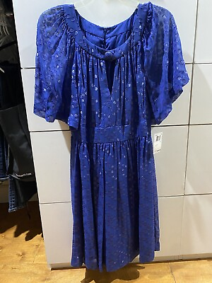 #ad Trina Turk Blue Party Cocktail Dress Size 2 $80.00