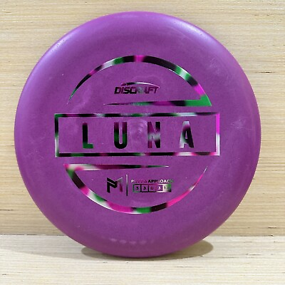 #ad New Discraft Luna PM Rubber Blend Purple w Multi Color Stamp 173 174g $18.95