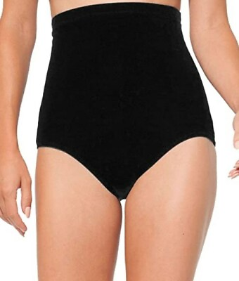 Anne Cole Women#x27;s Color Blast Super High Waist Bikini Bottom Solid Black Size M $13.99