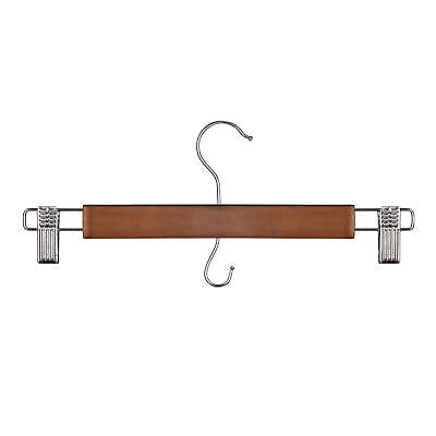#ad Walnut Finish Solid Wood Pant amp; Skirt Hangers 36 Pack $31.77