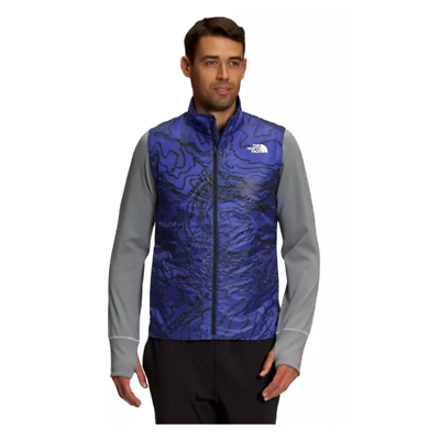 #ad The North Face Men#x27;s Printed Winter Warm Insulated Vest Blue $35.00
