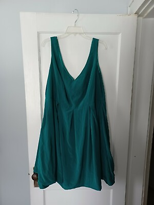 ABS SLEEVELESS GREEN SIZE 18 WOMENS PLUS PARTY DRESS $20.00