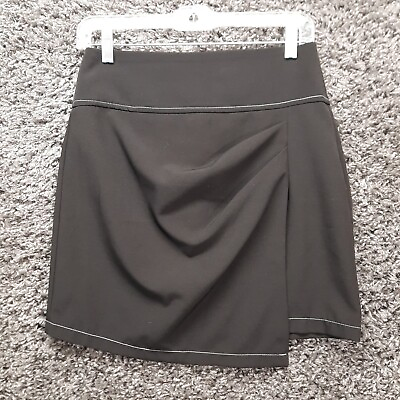 #ad #ad Zara Basic Black Mini Skirt Women Small Layered Cute Cocktail Zip Up $2.99
