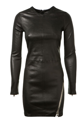 #ad #ad Best Ladies Designer Genuine Leather Dresses Buy Trendy Women Dress Black Dress $152.99