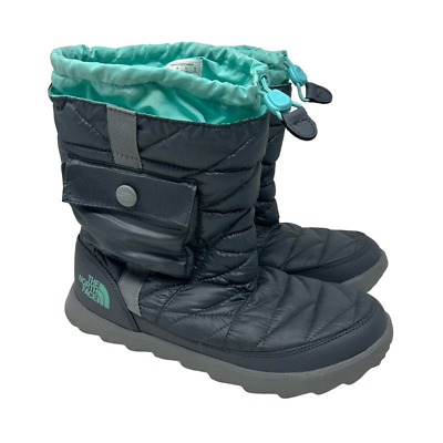 #ad The North Face WOMEN#x27;S Thermoball Bootie Size 9 Snow Boots Gray Teal $45.00