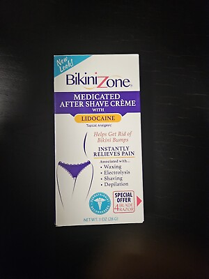 #ad Pack Of 2 Bikini Zone Medicated After Shave Creme for Bikini Area 1 oz $23.99