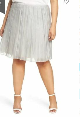 NICZOE by Nordstrom Plus Size Ash Batiste Flirt Skirt 20W $39.99